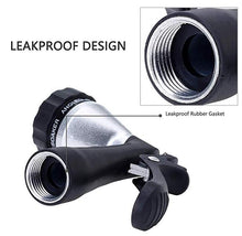 Load image into Gallery viewer, GREEN MOUNT Metal Garden Hose Nozzle with Adjustable Spray Patterns (Silver)
