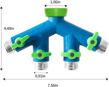 Load image into Gallery viewer, GREEN MOUNT Garden Hose Connector Tap Splitter (4 Way)
