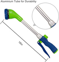 Load image into Gallery viewer, GREEN MOUNT 16 Inches Sprayer Wand with 8 Watering Patterns (Blue-Green)