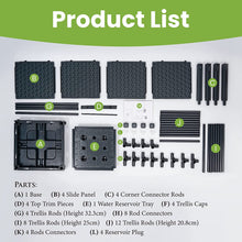 Load image into Gallery viewer, GREEN MOUNT 41.3" Raised Garden Bed Planter Boxes with Trellis for Climbing Vegetables Plants