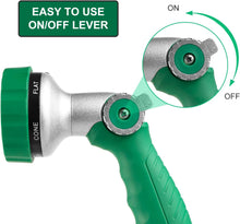 Load image into Gallery viewer, GREEN MOUNT Water Hose Spray Nozzle with Thumb Control (Green)