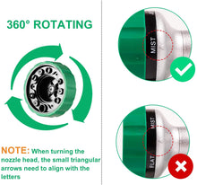 Load image into Gallery viewer, GREEN MOUNT Water Hose Spray Nozzle with Thumb Control (Green)