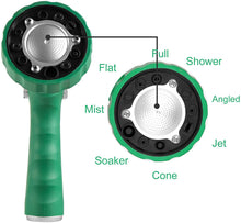 Load image into Gallery viewer, GREEN MOUNT Water Hose Spray Nozzle with Thumb Control (Green)
