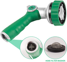 Load image into Gallery viewer, GREEN MOUNT Water Hose Spray Nozzle with Thumb Control (Green)
