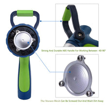 Load image into Gallery viewer, GREEN MOUNT New Patent High Pressure Fireman Style Garden Hose Nozzle (Blue-Green)
