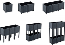 Load image into Gallery viewer, GREEN MOUNT 41.3" Raised Garden Bed Planter Boxes with Trellis for Climbing Vegetables Plants