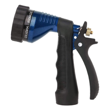 Load image into Gallery viewer, GREEN MOUNT Metal Garden Hose Nozzle with Adjustable Spray Patterns (Blue)