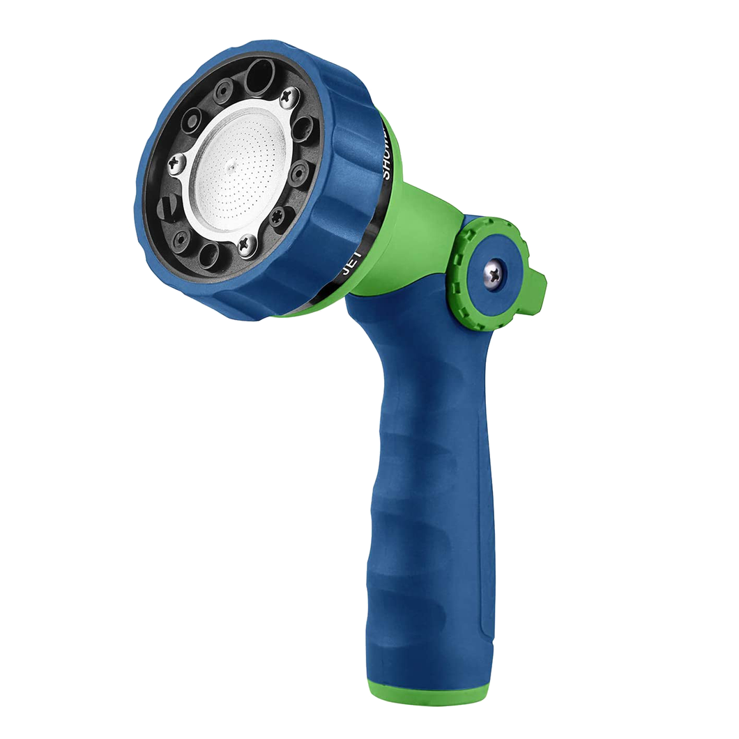 GREEN MOUNT Water Hose Spray Nozzle with Thumb Control (Blue)