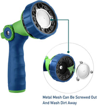 Load image into Gallery viewer, GREEN MOUNT Water Hose Spray Nozzle with Thumb Control (Blue)