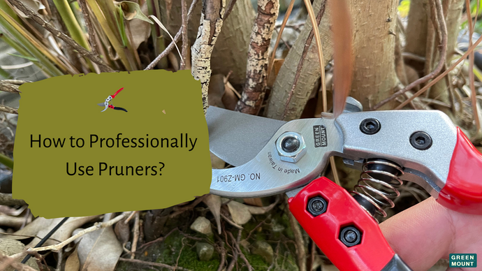 How to Professionally Use GREEN MOUNT Pruners? There are Some Important Points Should Be Kept in Mind.